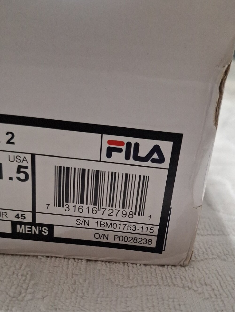 Fila Grant Hill 2 Box Label - White, Black, Red - Picture 8 of 8